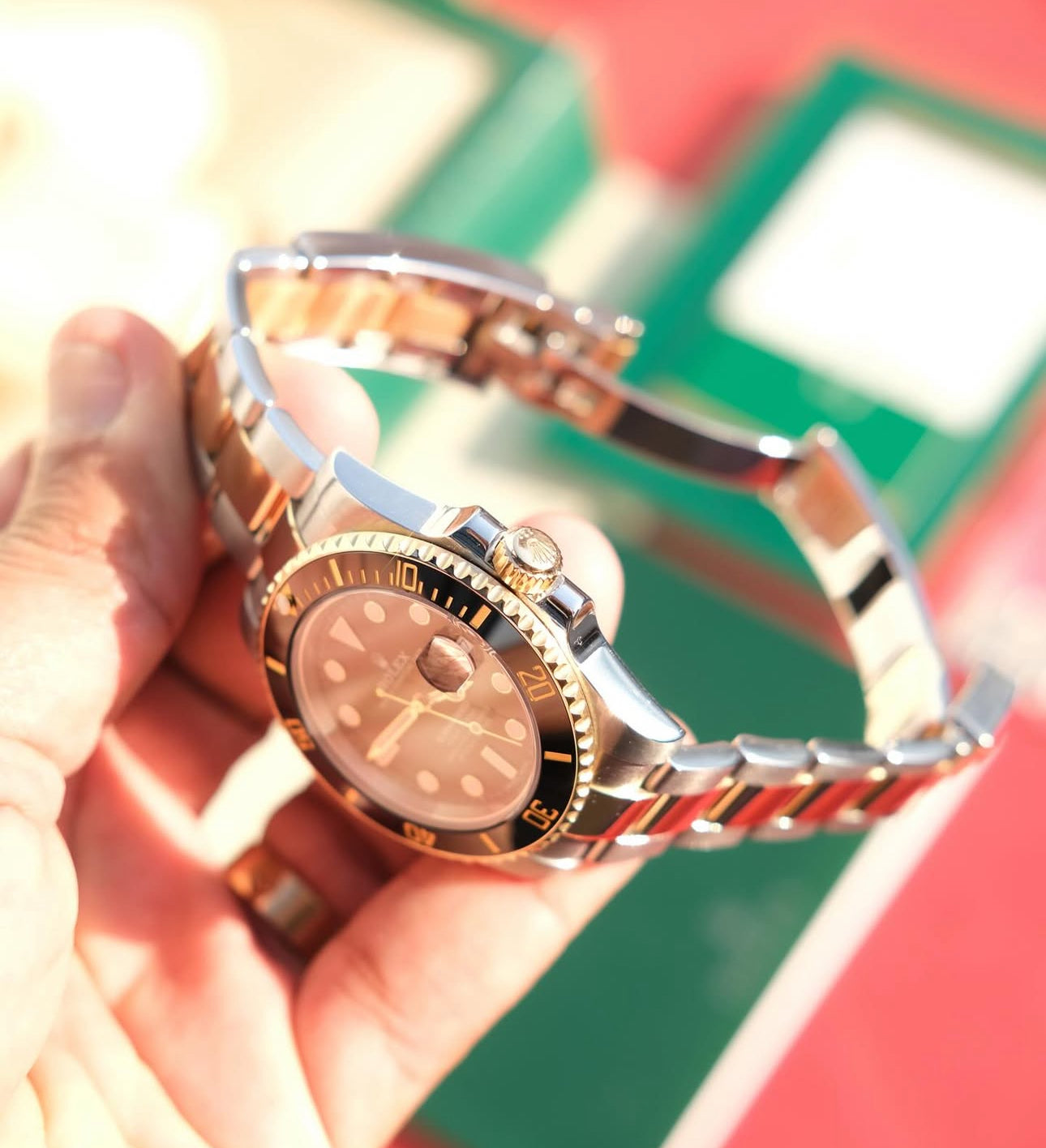 ROLEX SUBMARINER GOLD & BLACK
