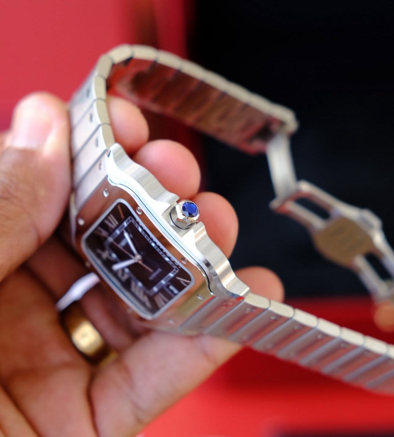 CARTIER SANTOS BLUE DIAL