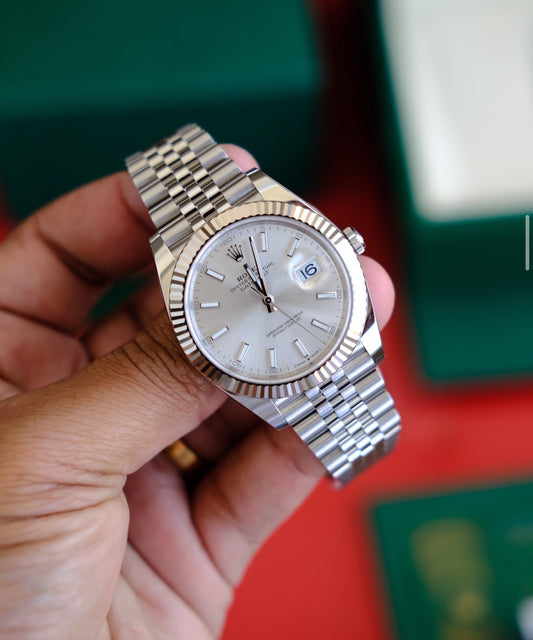 ROLEX DATEJUST JUBILÈE SILVER DIAL