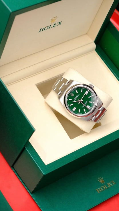 ROLEX OYSTER PERPETUAL GREEN