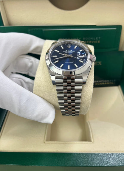 ROLEX DATEJUST JUBILEE OCEAN BLU ( GHIERA LISCIA )
