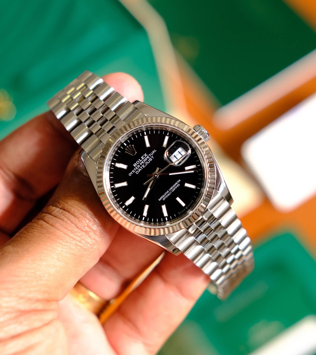 ROLEX DATEJUST JUBILÈE BLACK DIAL