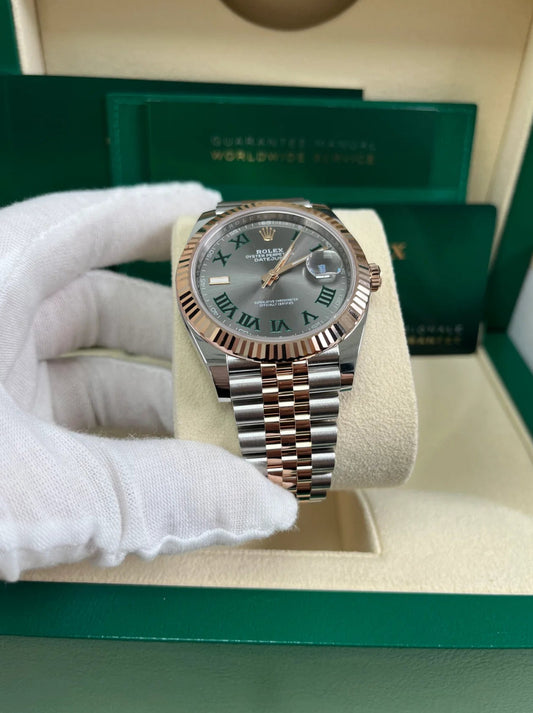 ROLEX DATEJUST JUBILEE WIMBLEDON ROSE'