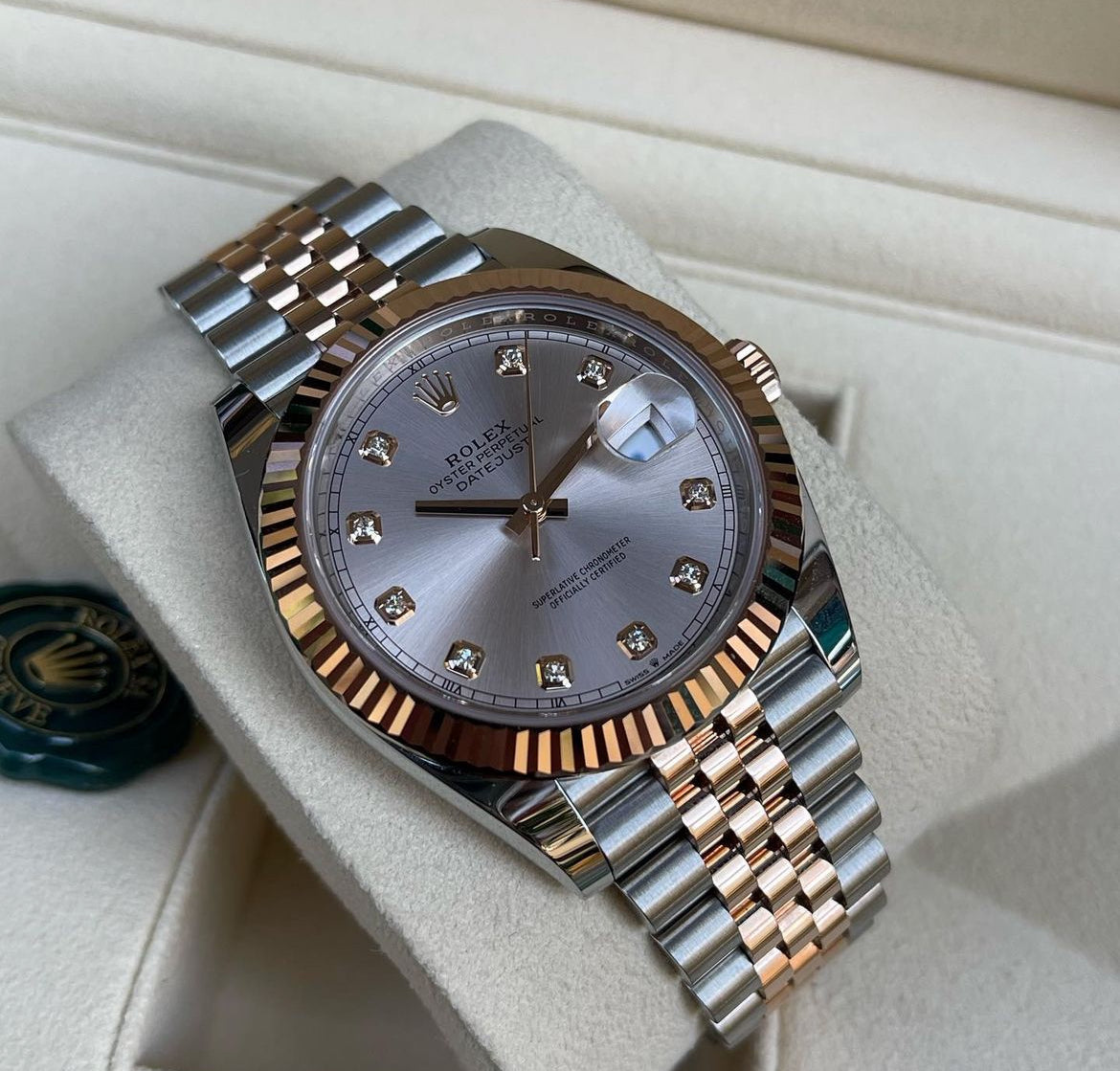 ROLEX DATEJUST JUBILEE GOLD & SILVER DIAMOND