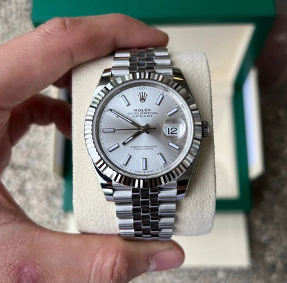 ROLEX DATEJUST JUBILÈE SILVER DIAL