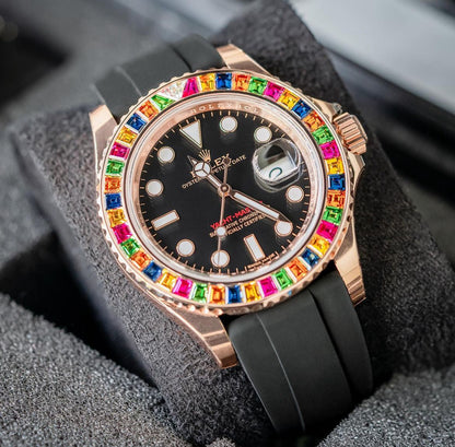 ROLEX YACHT-MASTER OYSTERFLEX RAINBOW - Main Image