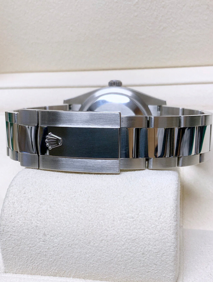 ROLEX DATEJUST OYSTER GHIERA LISCIA BLACK DIAL